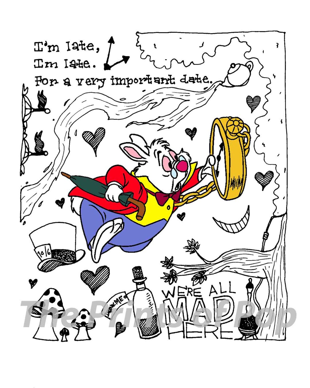 White Rabbit (digital File) - Etsy