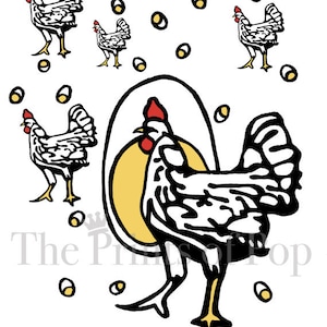 Roseanne Chicken Shirt (Digital File)