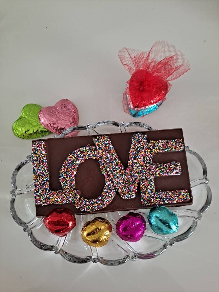 Chocolate Love Bar Etsy