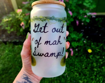 Shrek Swamp Frosted Can Glass