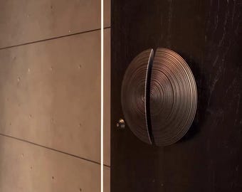 Luxury Modern Round Aluminium Double Sided Door Pull Handles