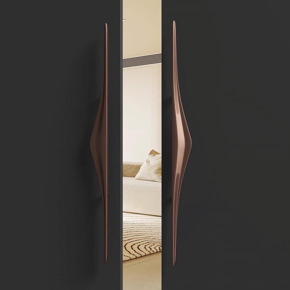 Luxury Modern Aluminium Metal Double Sided Door Pull Handles