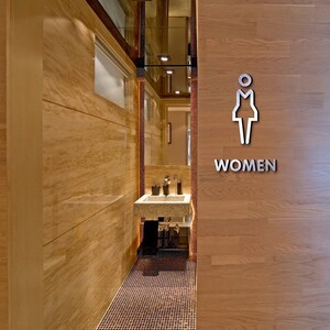 Custom Acrylic Washroom Sign, Bathroom Sign, Restroom Sign, Toilet Sign ...