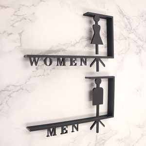 Custom Acrylic Washroom Sign, Bathroom Sign, Restroom Sign, Toilet Sign ...