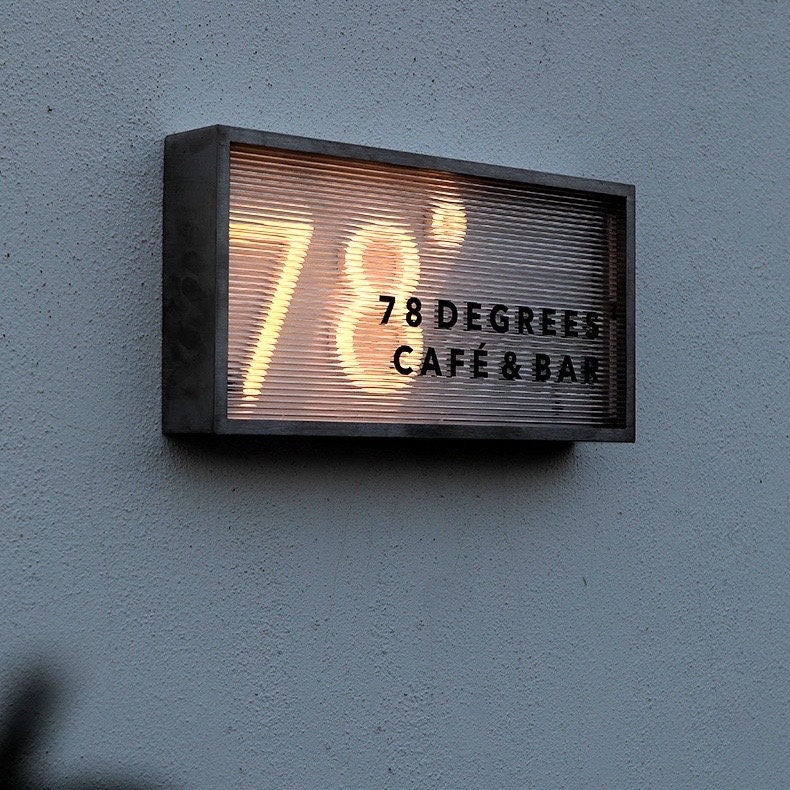 Luxury Custom Metal Backlit Sign, Illuminated Logo Sign, Light Box ...