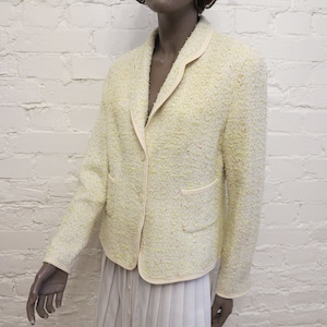 FERAUD Boucle Jacket Womens Formal Jacket Light Boucle Blazer Medium to Large Size