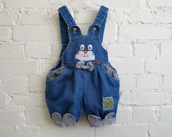 Kids Overall Toddler Baby Overall Blue Denim Overall Shorts Kids Romper Jumper One Piece Jean Bib Suit Size 2
