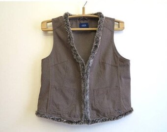 Khaki Womens Vests Etsy