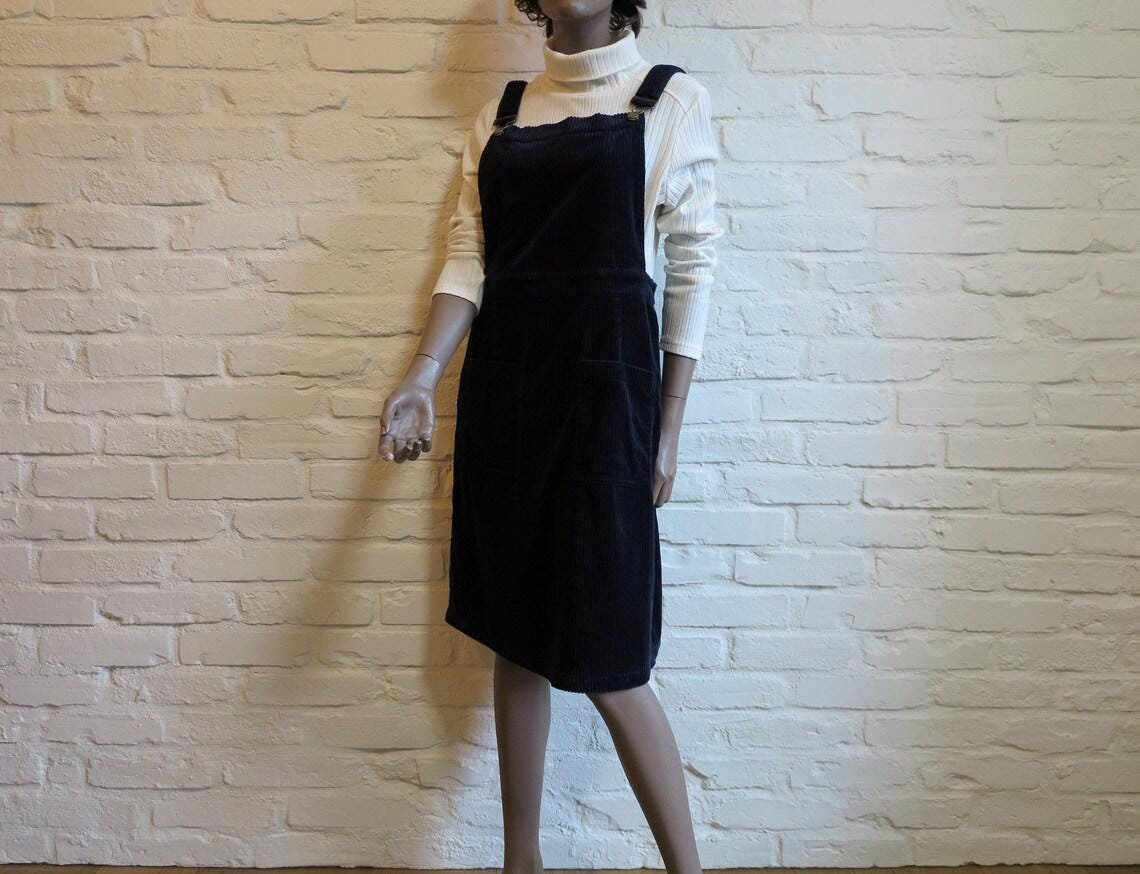 Navy Blue Corduroy Overalls Women - Etsy