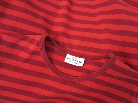 MARIMEKKO Kids Shirt Nautical Top Red Striped Sai… - image 3