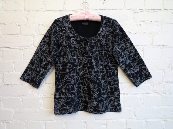 MARIMEKKO Womens Shirt Black Marimekko Sweater Wit