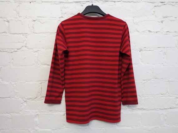 MARIMEKKO Kids Shirt Nautical Top Red Striped Sai… - image 2