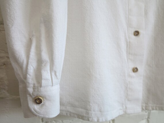 White Dirndl Blouse Vintage Womens Shirt Dirndl P… - image 6