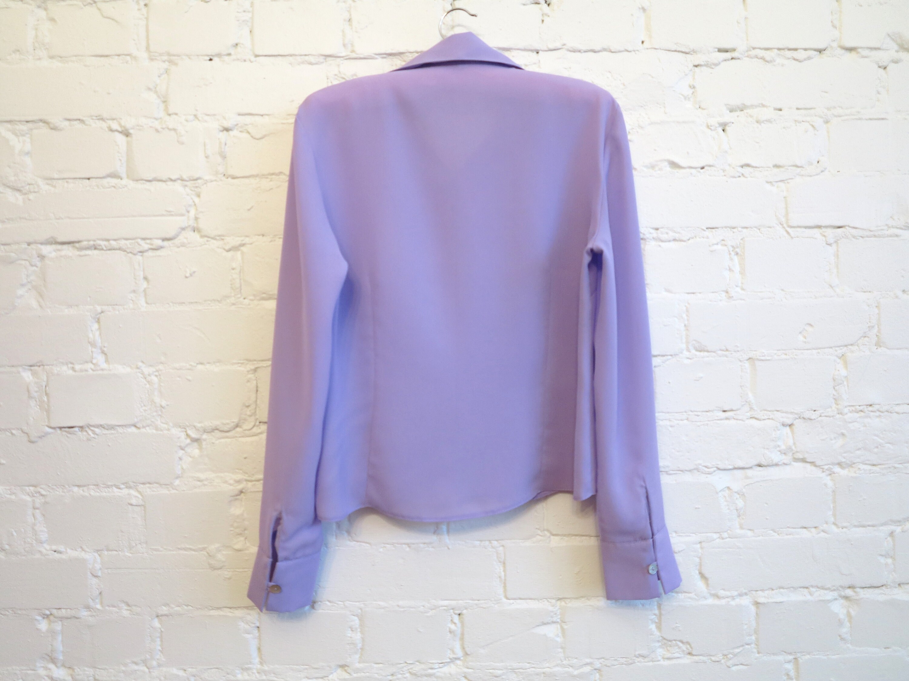 lilac chiffon blouse