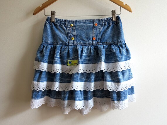blue denim skirts