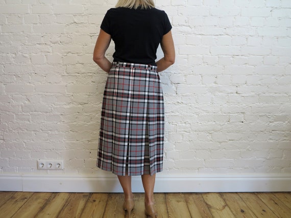 Vintage 80s Tartan Plaid Skirt Nova Check Skirt G… - image 3