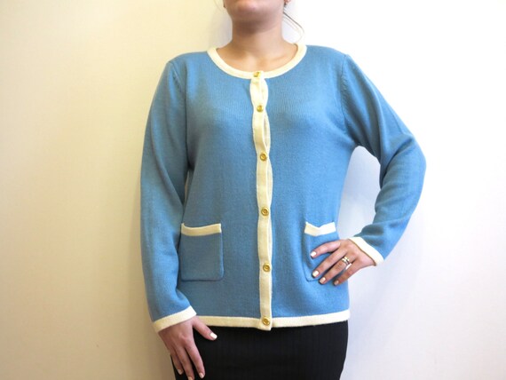 blue knitwear ladies
