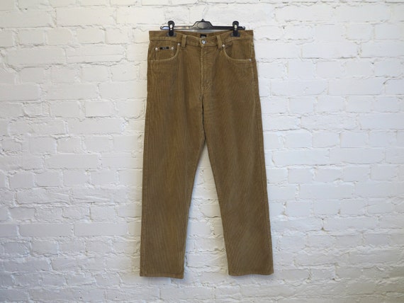 HUGO BOSS Arkansas Camel Brown Corduroy Pants Mens
