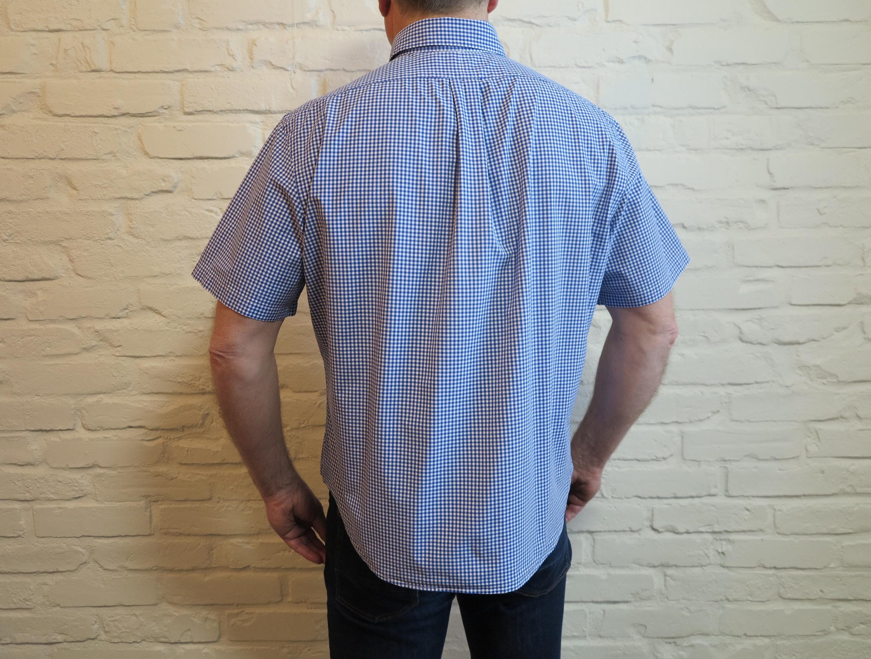 blue and white gingham dress shirt Leader Gingham // Blue White