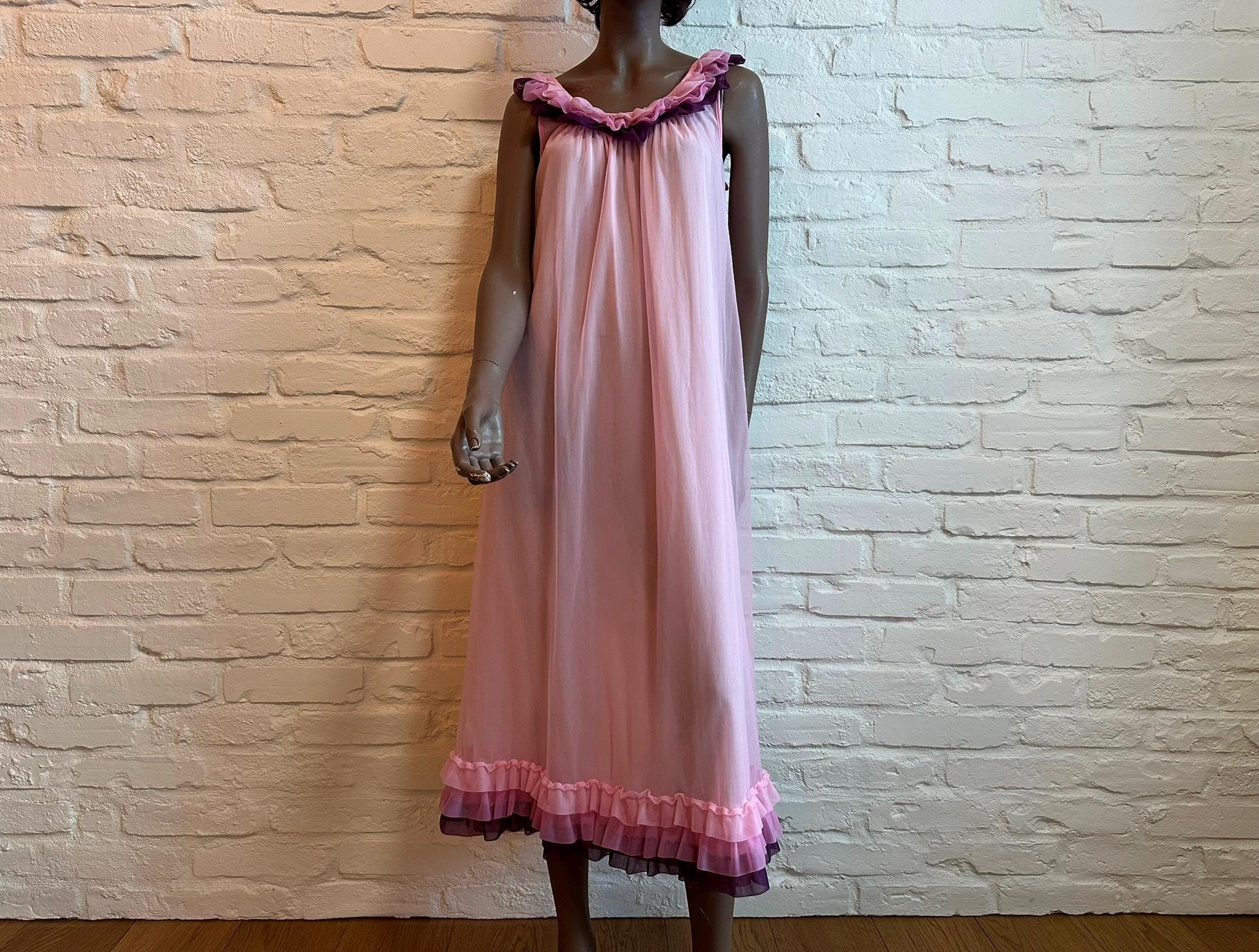 knee length dresses for ladies Nylon Tricot Short Nightgown, Sea Foam / 2X