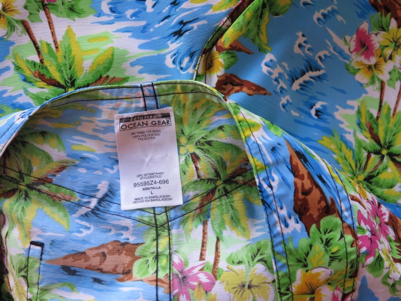 Vintage Hawaiian Swim Trunks Men/'s Hawaiian Board Shorts Surfer Shorts Palm Tree Beach Large Size