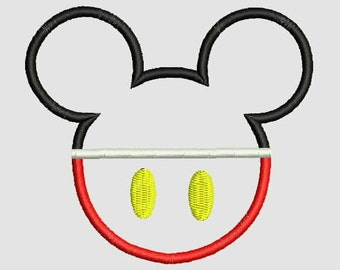 Mickey Mouse Head Applique