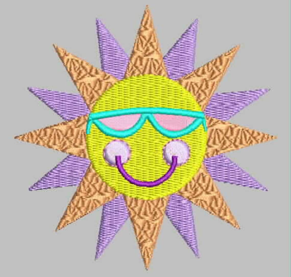 Sun Embroidery INSTANT DOWNLOAD Etsy India
