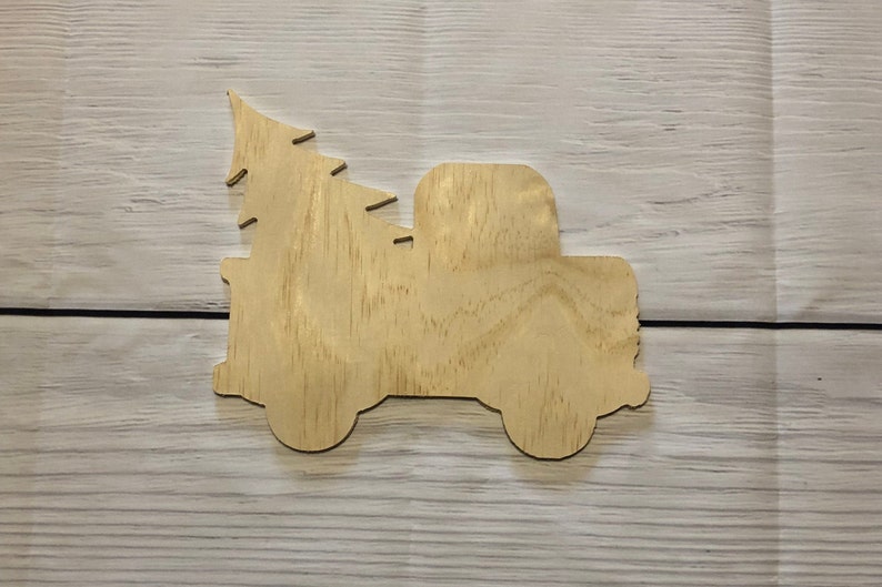 8 Paint Party Big Christmas Truck Wood Door Hangers