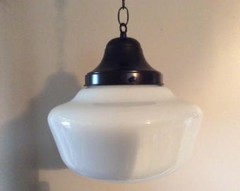 milk glass light etsy