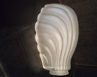 Antique Single Slip Shade Scallop Design Replacement Shade Art Deco 1920s