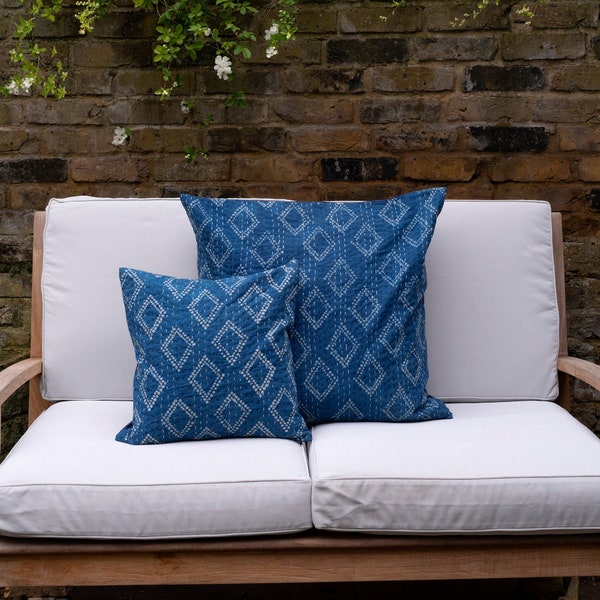 Indigo Cushion Etsy UK
