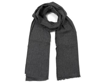 SALE Soft Wool Scarf - Grey