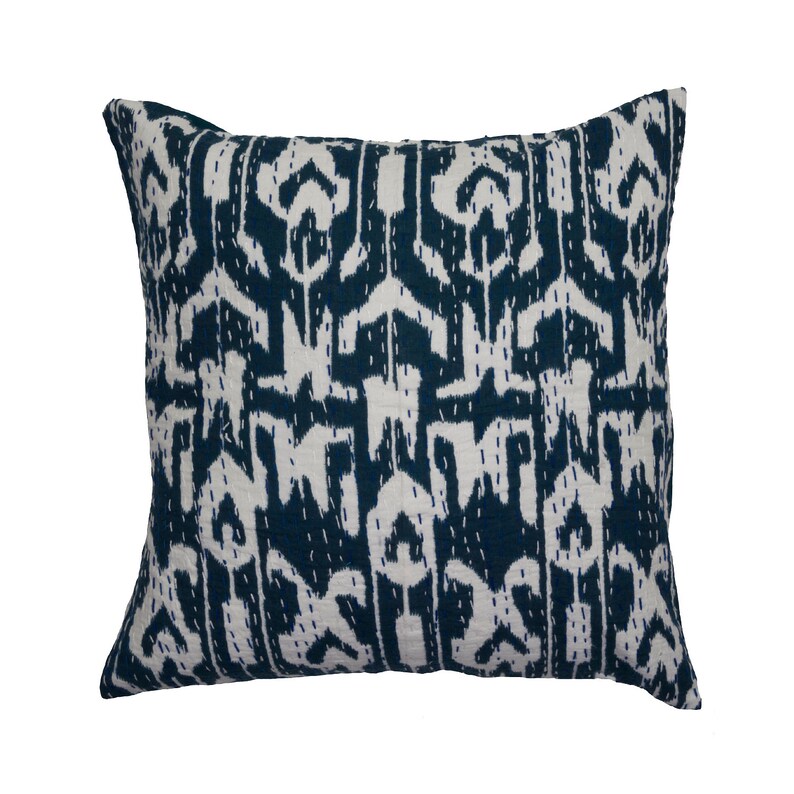 Cushion Cover Navy Blue Ikat Design 40cm X 40cm & 60cm X Etsy