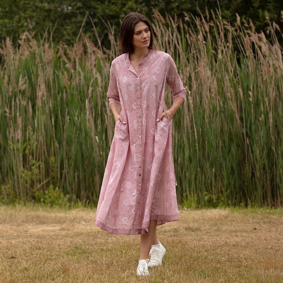 dusty pink summer dress Modest Dusty Rose Summer Dress 23201GK