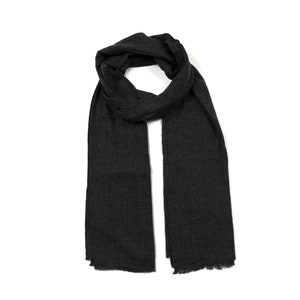 SALE Soft Wool Scarf Dark Grey image 2