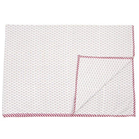 BABY DOHAR BLANKET Small Red Leaf Dohar