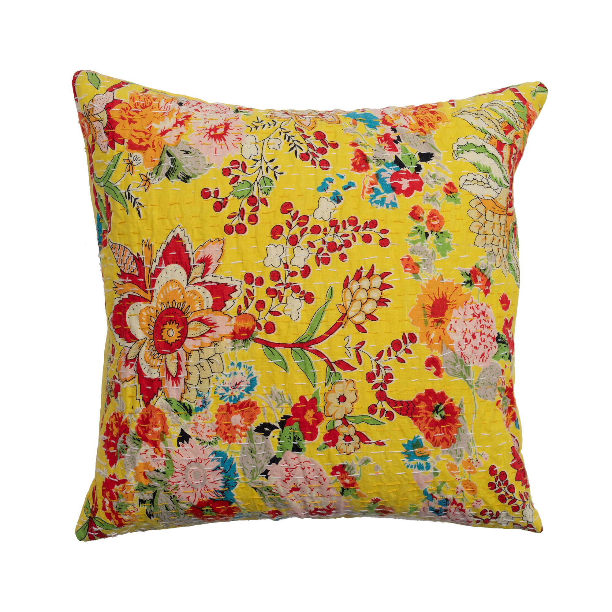 small yellow cushion