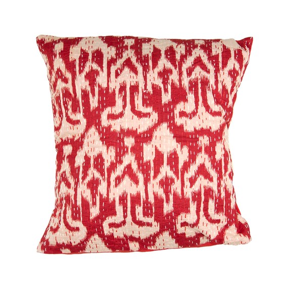Cushion Cover Red Ikat Design 40cm X 40cm 60cm X 60cm Etsy