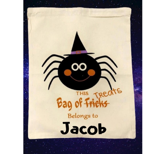 Halloween Sacks Personalized, Trick or Treat bags , Custom Halloween Bag, Personalized Trick or Treat Sack, Halloween Bags Il_570xn
