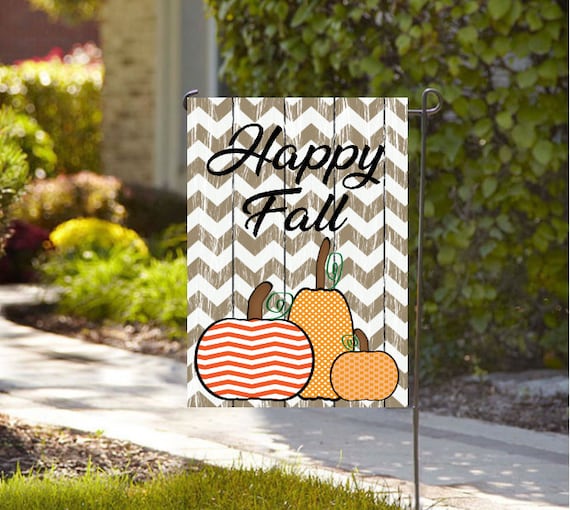 Fall Garden Flag, Pumpkin Flag, Custom Fall Flags, Fall Yard decor by ...