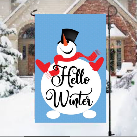 Rain Or Shine Art Flag /"Let It Snow/" Garden Flag