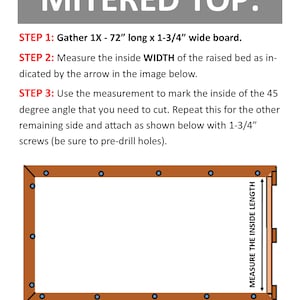 Cedar Raised Garden Bed Step by Step Plans 6ft & 8ft Sizes INSTANT DOWNLOAD PDF Plans image 10