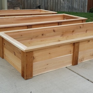 Cedar Raised Garden Bed Step by Step Plans 6ft & 8ft Sizes INSTANT DOWNLOAD PDF Plans image 1