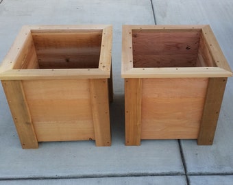 Cedar Planter Box Step by Step Plans | 14in, 18in & 24in Sizes | INSTANT DOWNLOAD PDF Plans
