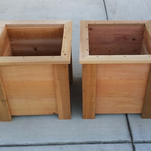 Cedar Planter Box Step by Step Plans 14in 18in & 24in Sizes Etsy