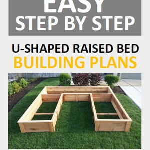 U-Shaped Cedar Raised Garden Bed Plans (PDF Download) image 2