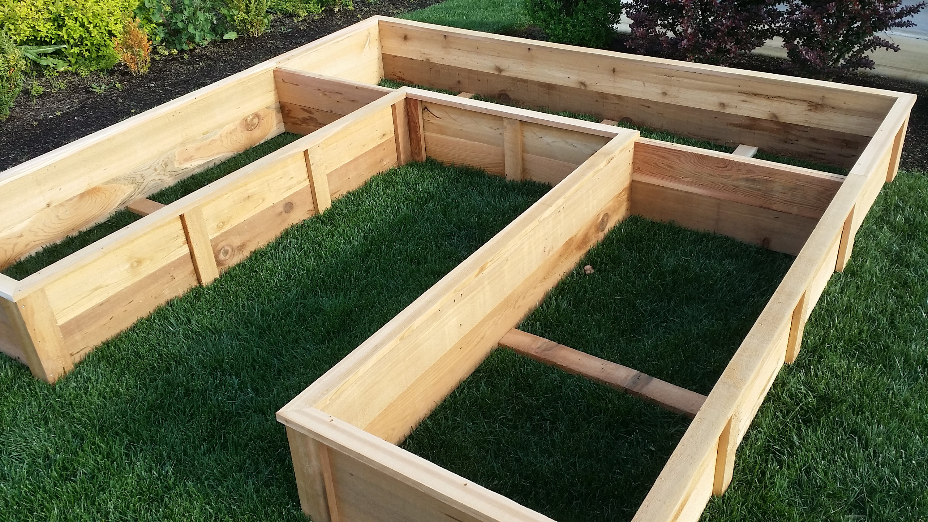 Cedar Raised Garden Bed Step by Step Plans 8ft Ushaped Etsy UK