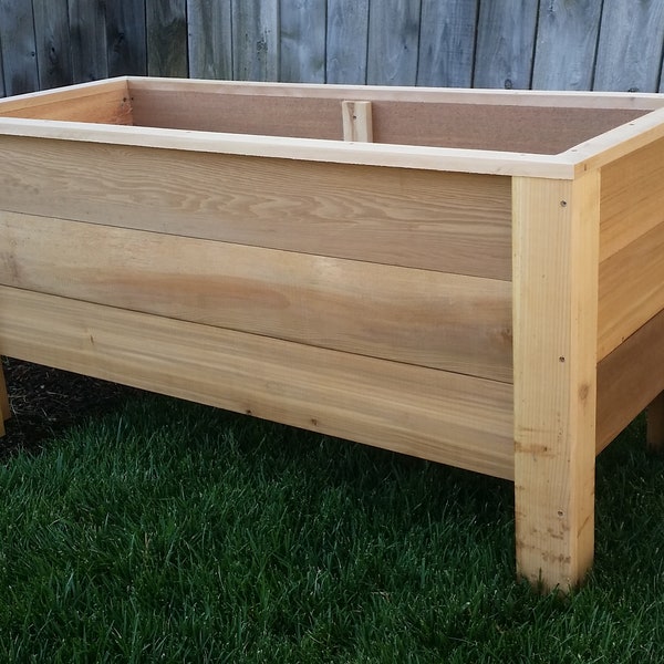 Cedar Raised Garden Planter Box Plans: 3ft & 4ft Sizes (PDF Download)