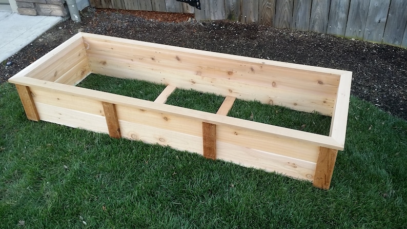 Cedar Raised Garden Bed Step by Step Plans 6ft & 8ft Sizes - Etsy