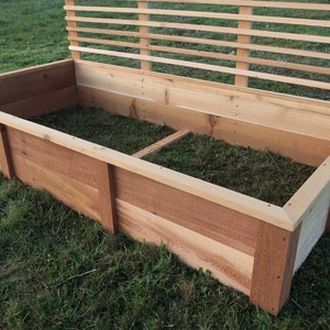 6ft Cedar Raised Garden Bed with Trellis Step by Step Building Plans | Garden Bed | Planter Box INSTANT DOWNLOAD PDF Plans